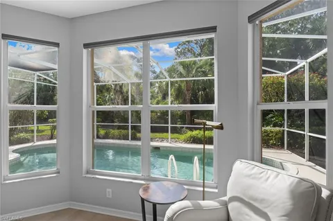 a room with furniture and windows