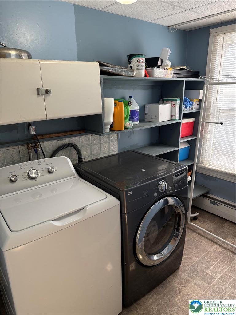 1227 Valley Road Tamaqua, PA 18252 - Photo 12 of 47 a utility room with dryer and washer