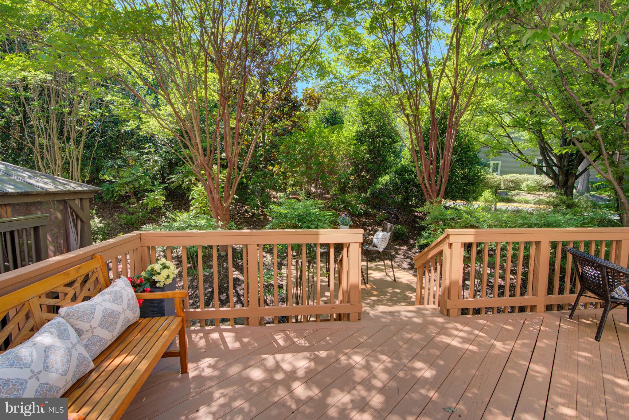 11619 Chapel Cross Way Reston, VA 20194 - Photo 9 of 33 Outside the Main Lvl Bedroom: Peaceful Deck.