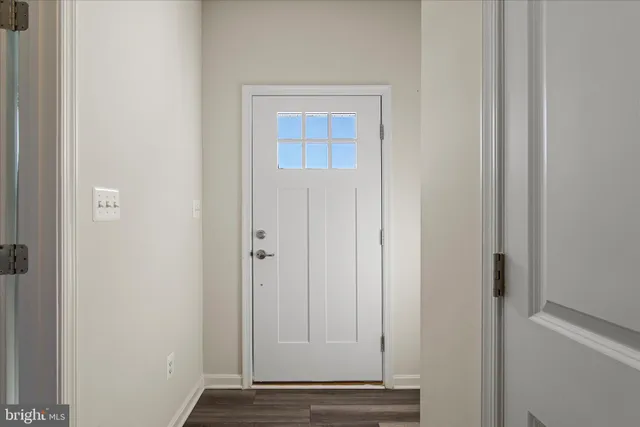 a view of front door