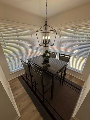 a view of a hallway with workspace