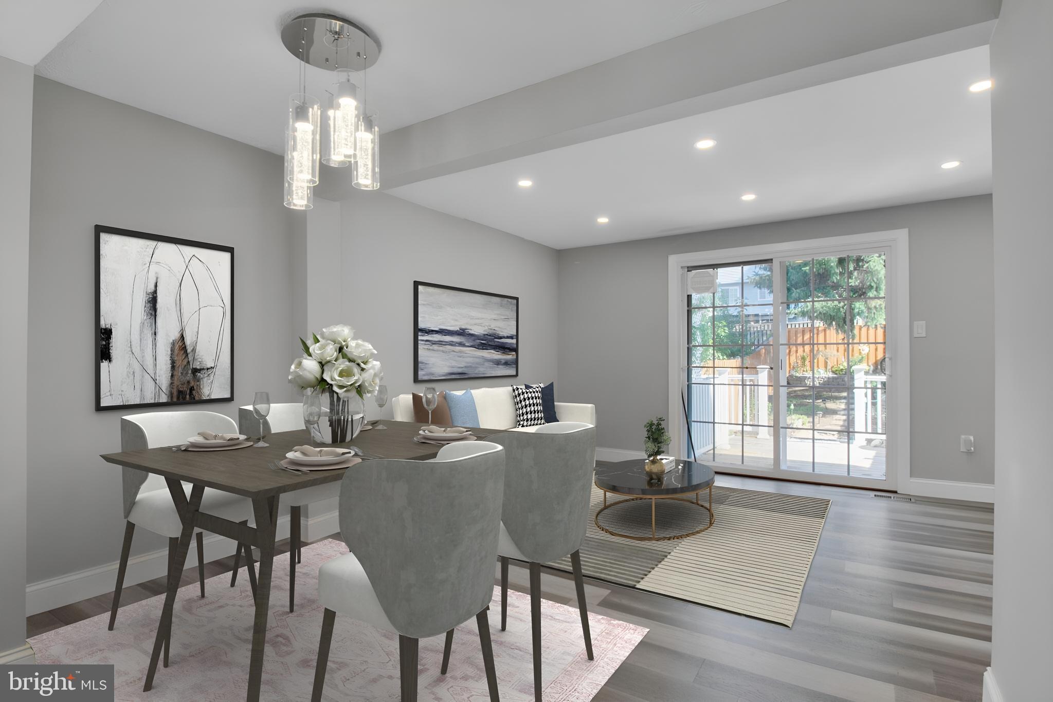 1456 Farmcrest Way Silver Spring, MD 20905 - Photo 5 of 24 a view of a dining room with furniture window and outside view