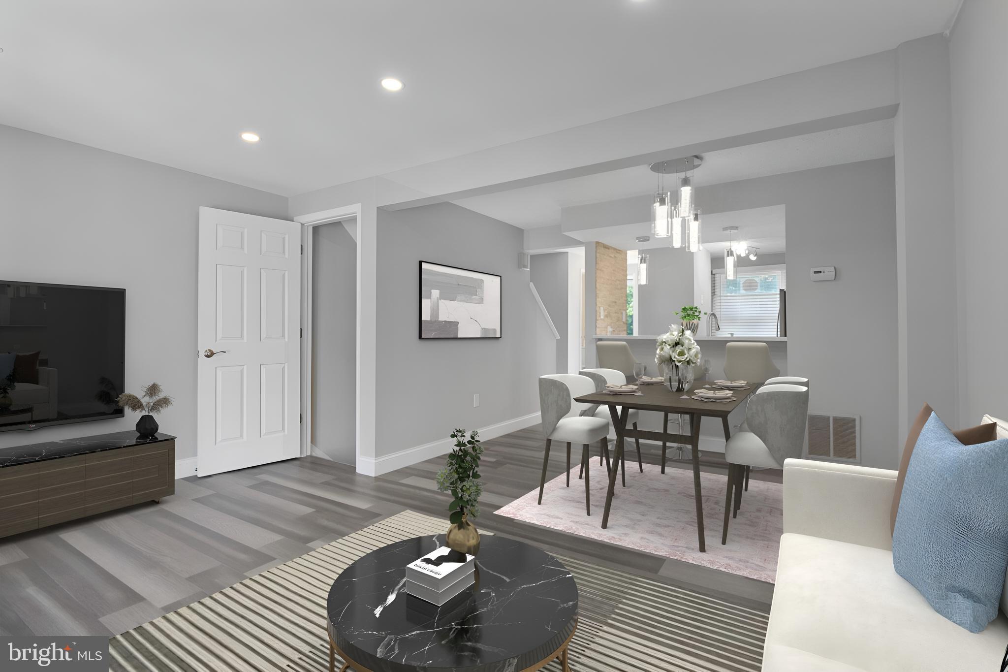 1456 Farmcrest Way Silver Spring, MD 20905 - Photo 7 of 24 a living room with furniture and a flat screen tv