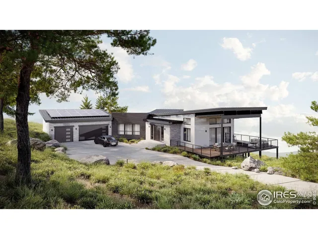 a balcony with furniture and a garden