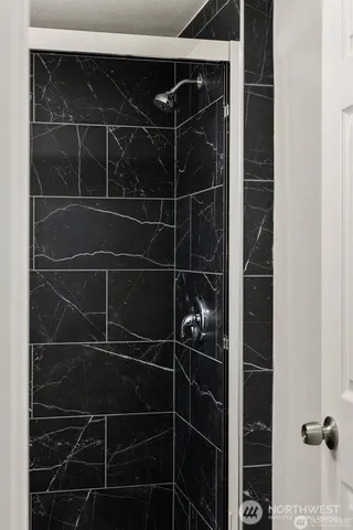 a close up of a shelf