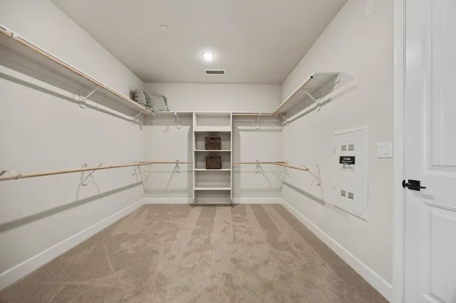 a view of a walk in closet