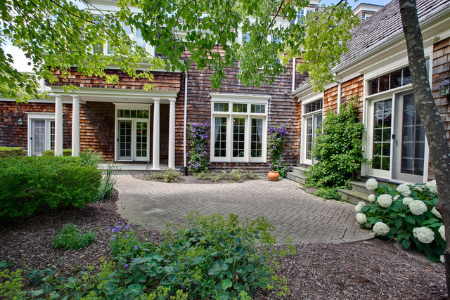 1390 Gettysburg Road Long Grove, IL 60047 - Photo 21 of 25 front view of a brick house with a yard