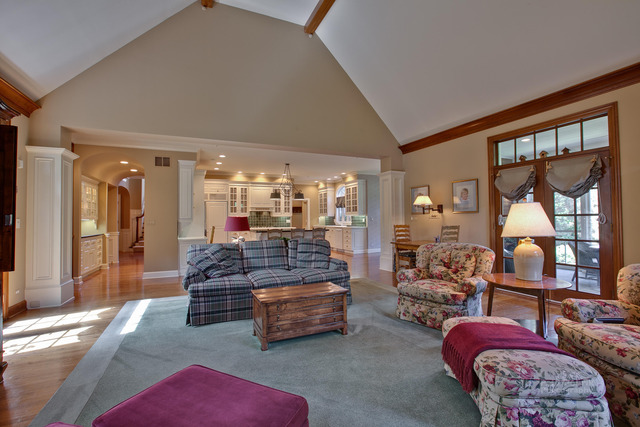 1390 Gettysburg Road Long Grove, IL 60047 - Photo 7 of 25 a living room with furniture flat screen tv and a large window