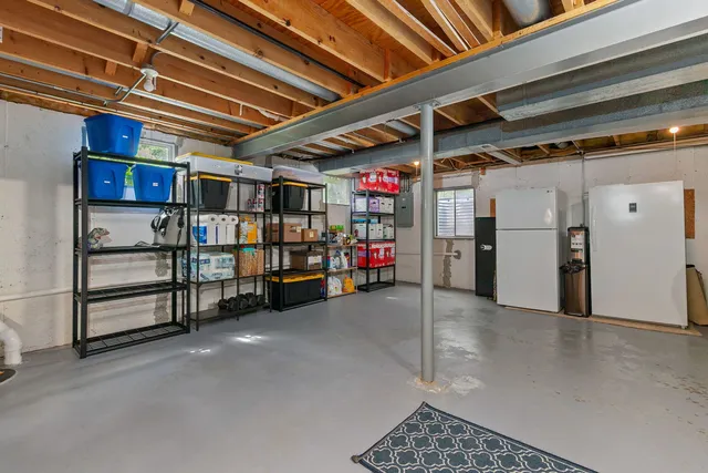 a view of a storage room