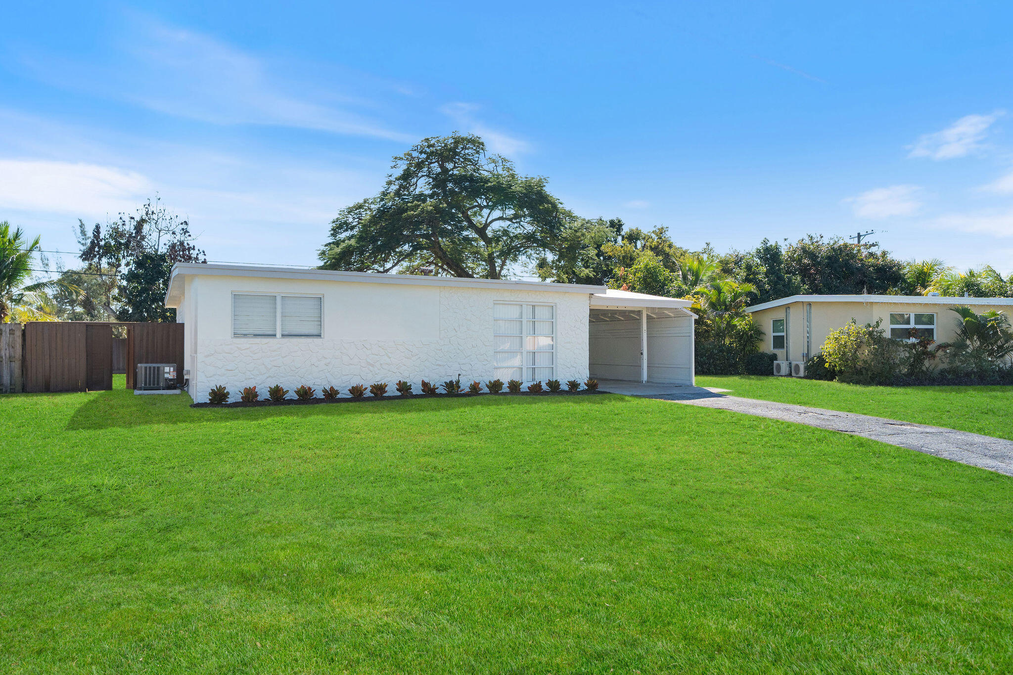 5580 Maypop Road West Palm Beach, FL 33415 - Photo 2 of 41 a view of a backyard with grass and a large tree