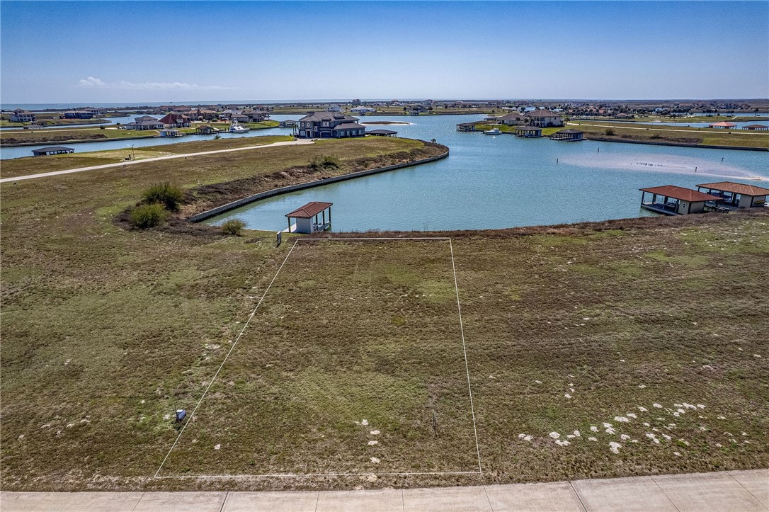 Lot 296 East Lago Loop Port O'Connor, TX 77982 - Photo 2 of 13 Aerial View with approximate property boundaries