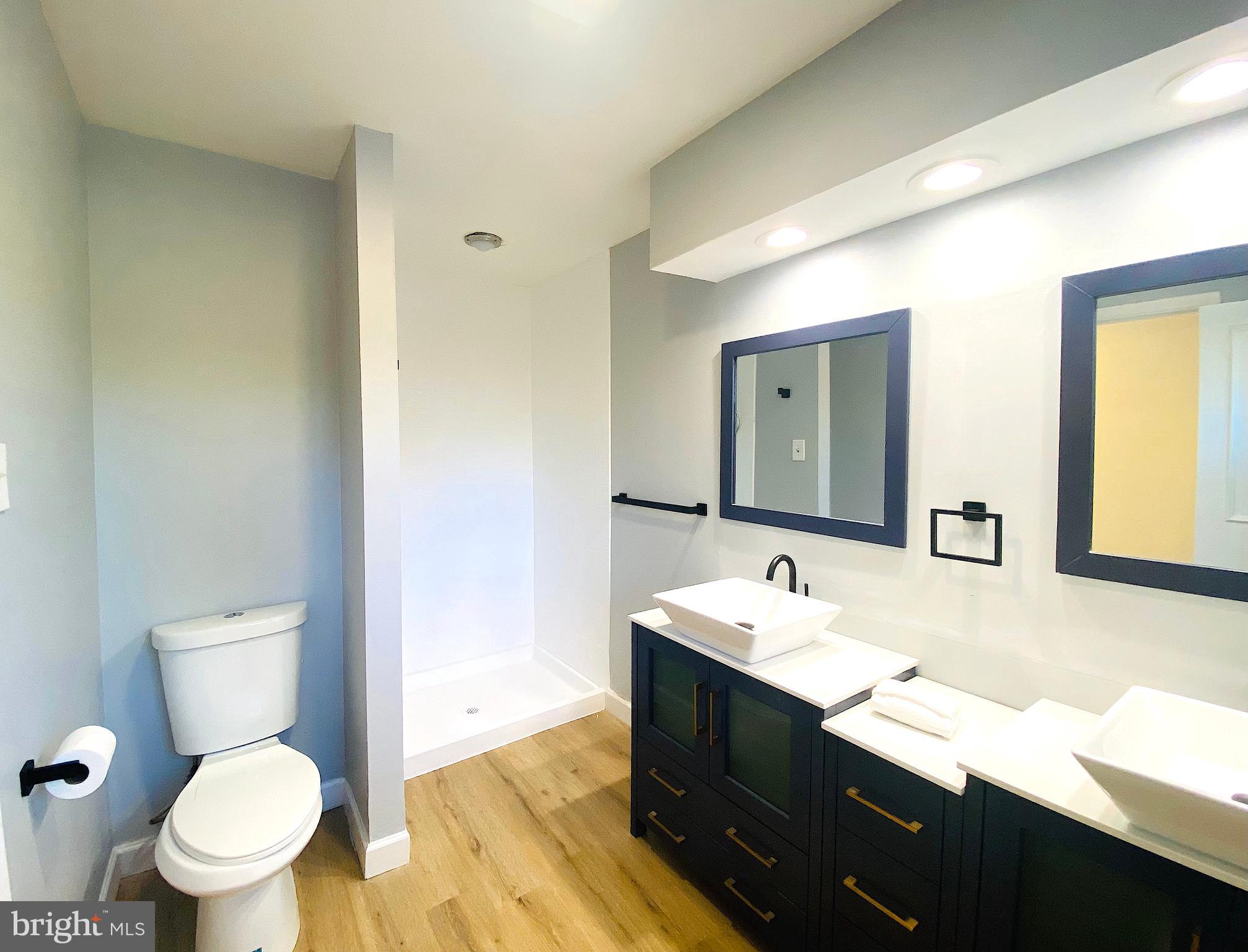 10533 Stevenson Road Stevenson, MD 21153 - Photo 30 of 45 a bathroom with a sink and a mirror