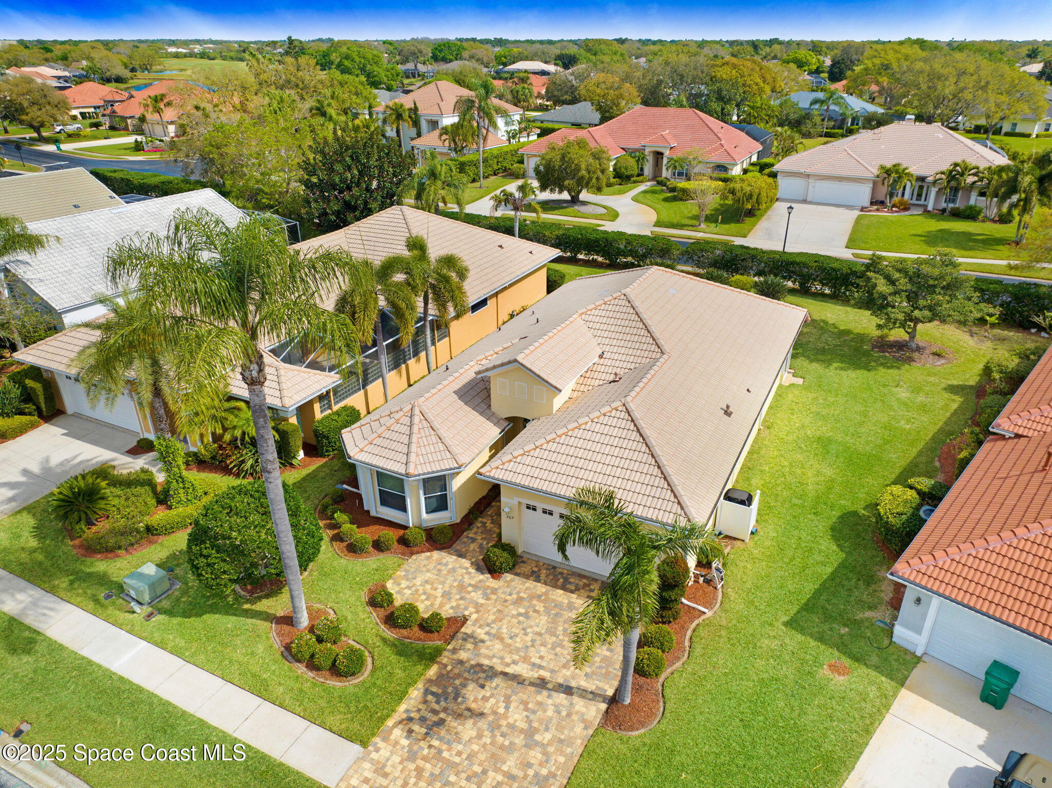 507 Royston Lane Melbourne, FL 32940 - Photo 7 of 52 an aerial view of a house with garden space