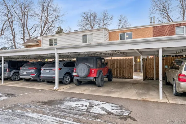 a view of a car garage