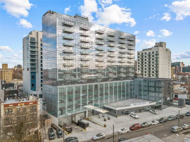 a front view of a building