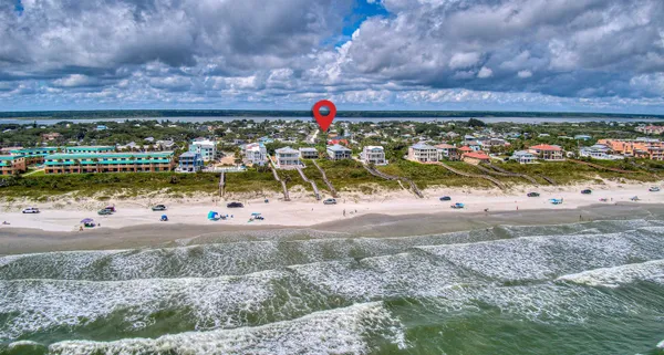 a view of street sign