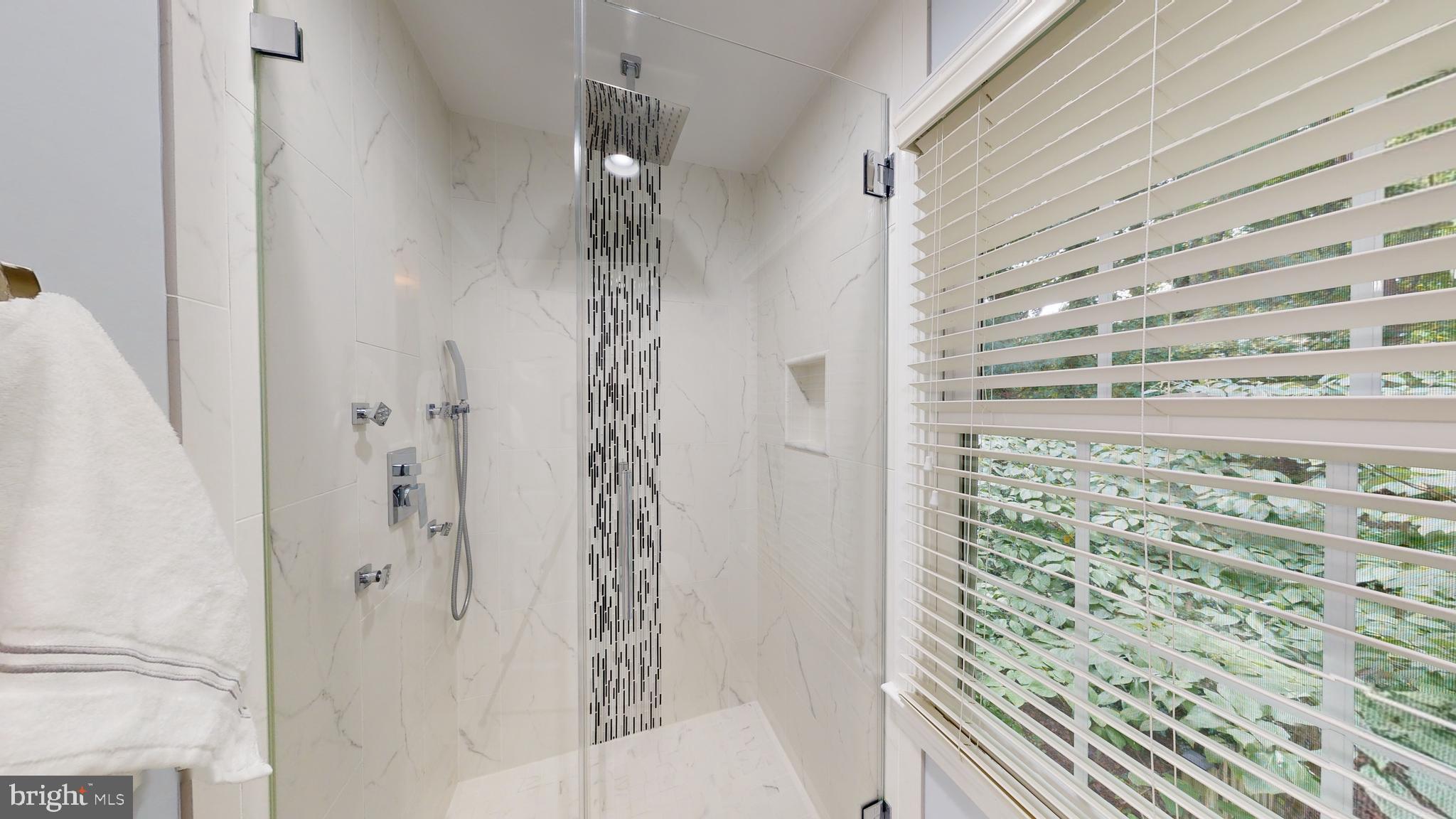 11609 Springhouse Place Reston, VA 20194 - Photo 15 of 41 Frameless Glass Shower with Multiple Water Jets.
