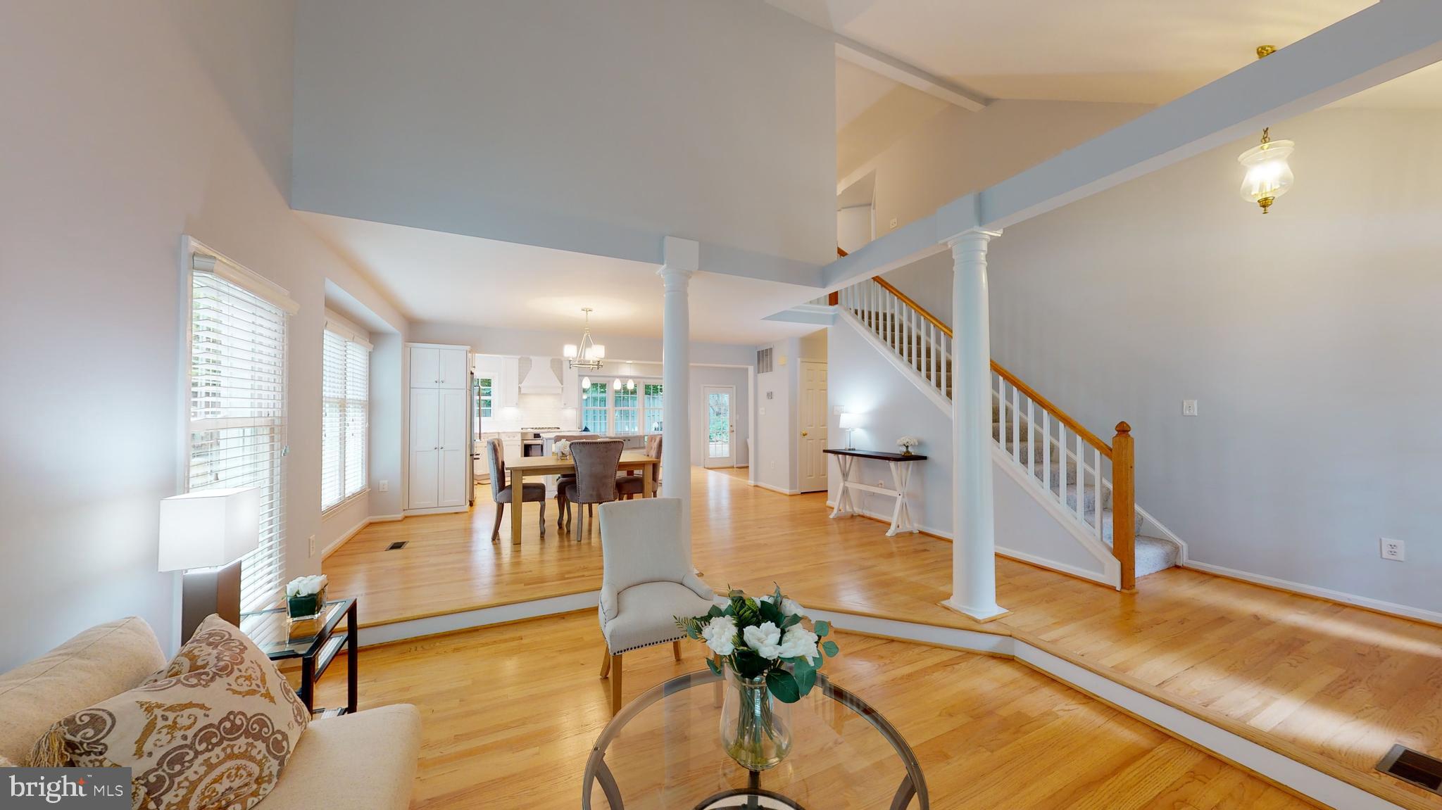 11609 Springhouse Place Reston, VA 20194 - Photo 41 of 41 Open Floor Plan View from Living Room.