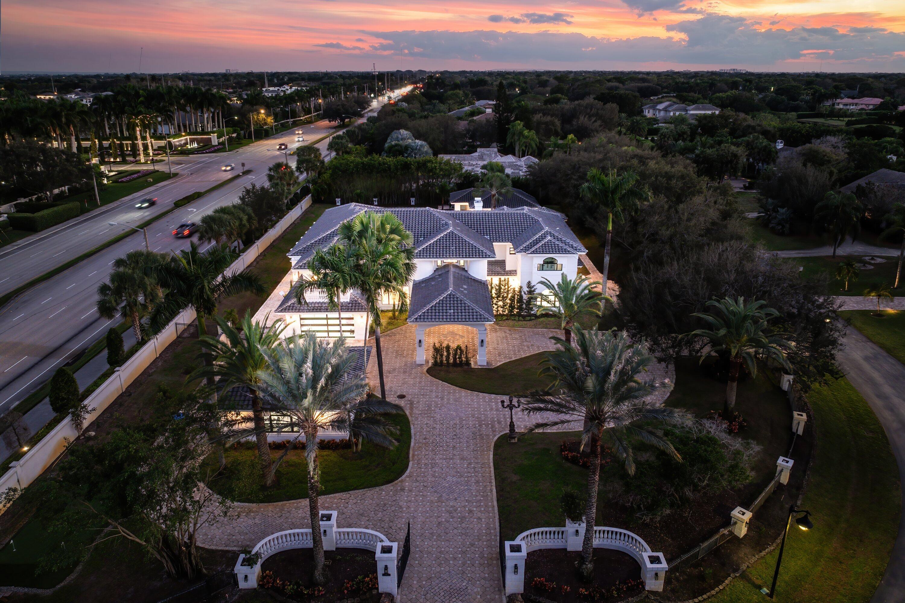 17600 Fieldbrook Circle East Boca Raton, FL 33496 - Photo 49 of 59 Aerial - Twilight