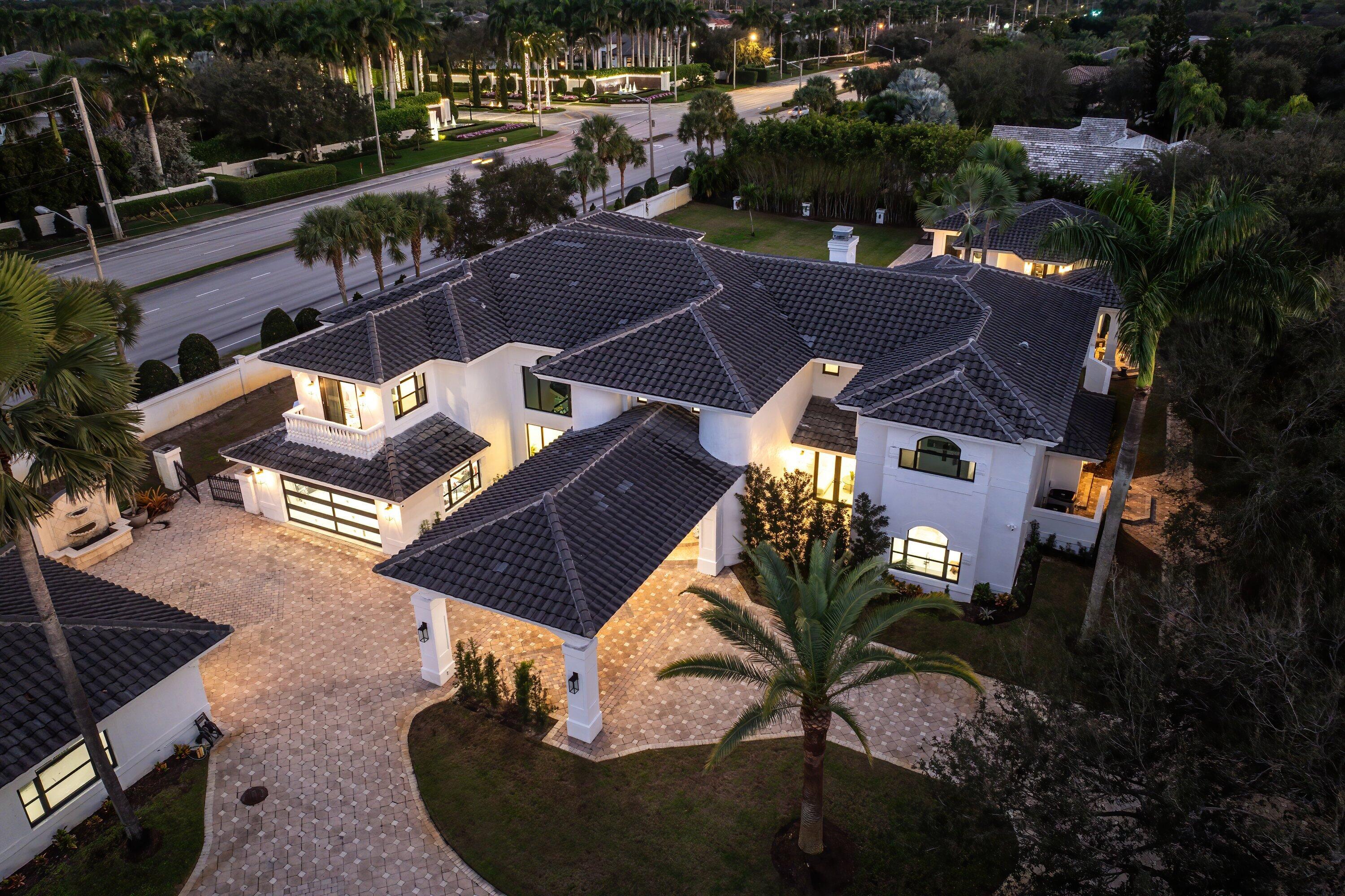 17600 Fieldbrook Circle East Boca Raton, FL 33496 - Photo 53 of 59 Aerial - Twilight