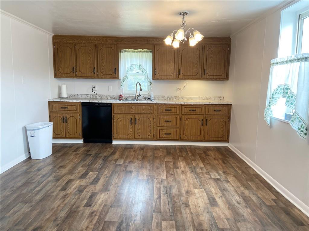 4319 Rte 908 Natrona Heights, PA 15065 - Photo 12 of 24 a kitchen with a sink and wooden floor
