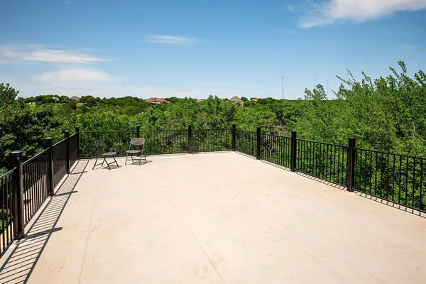 a view of a balcony and window