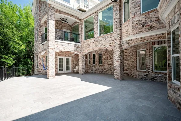 a view of a building with a outdoor space