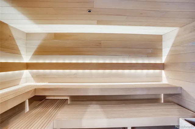 a close view of closet