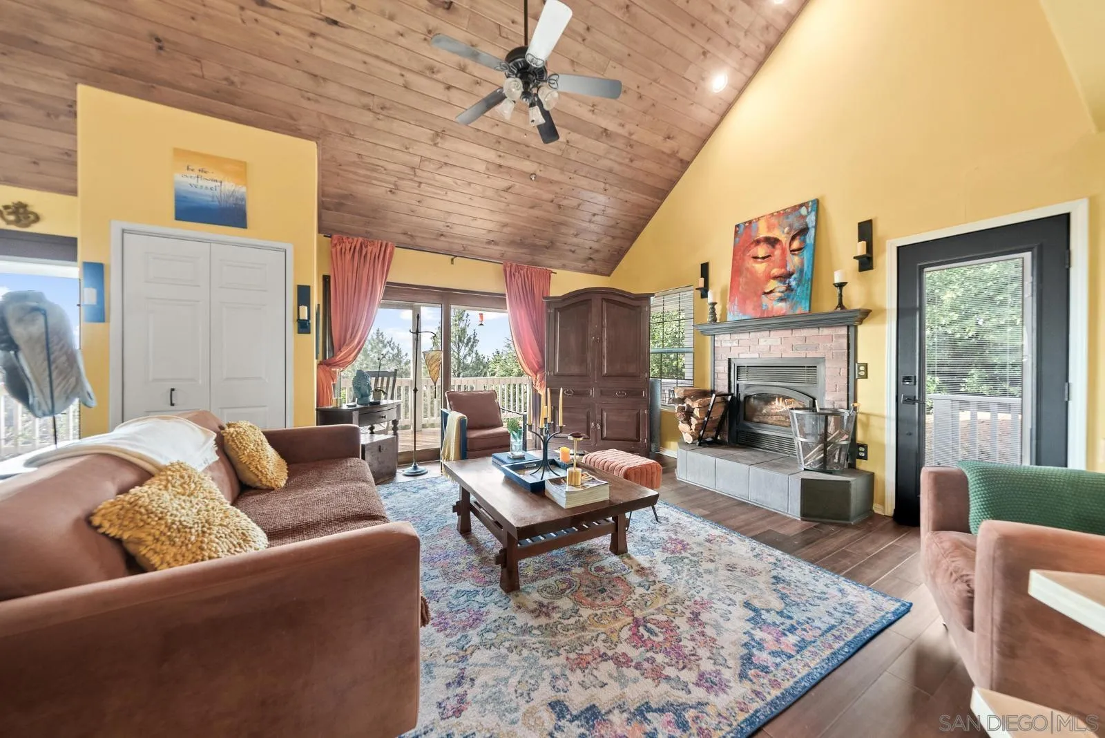 5058 Acorn Patch Road Julian, CA 92036 - Photo 6 of 67 Living Room with views and sliding door to front porch