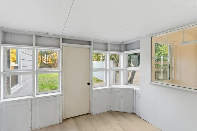 a view of utility room and window
