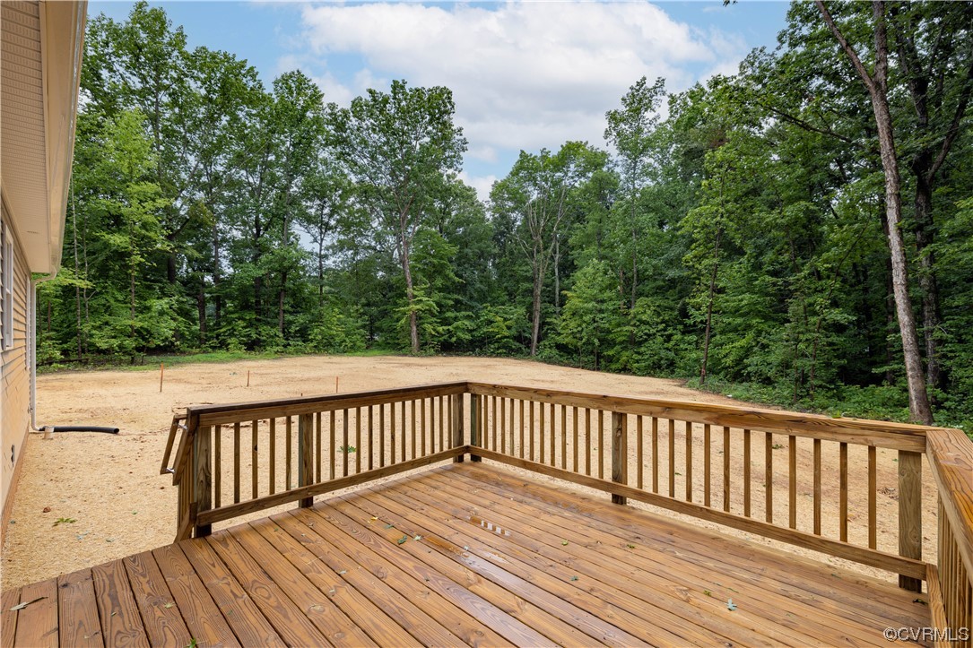 76 Trents Mill Road Cumberland, VA 23040 - Photo 29 of 36 a view of balcony with wooden floor and fence