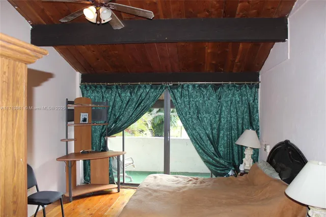 a room with furniture and a window