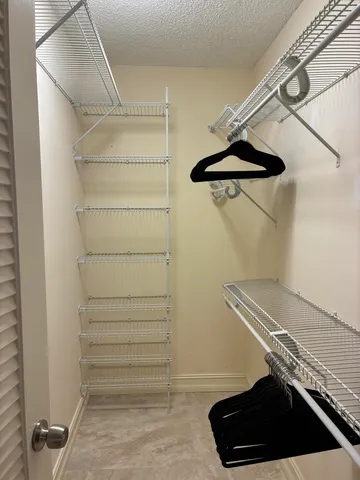 a view of walk in closet