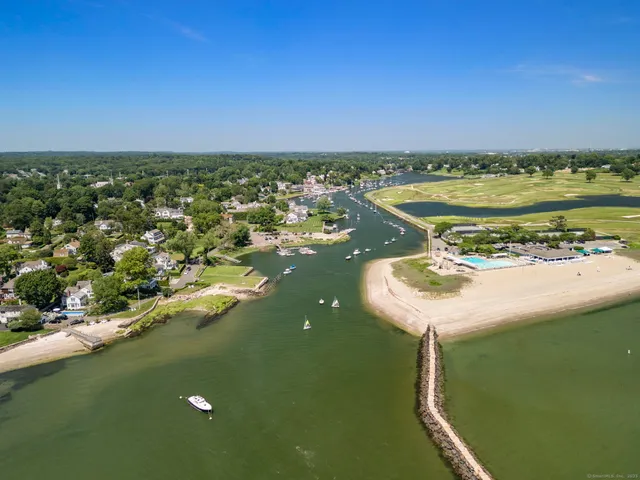 a view of a lake with a city