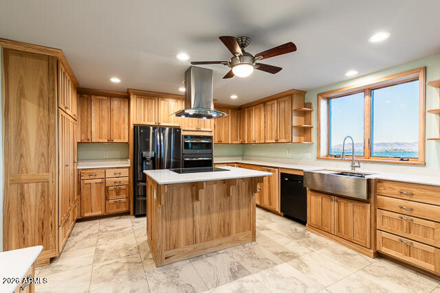 6233 West Airport Road Willcox, AZ 85643 - Photo 17 of 54 a kitchen with a sink stainless steel appliances and cabinets