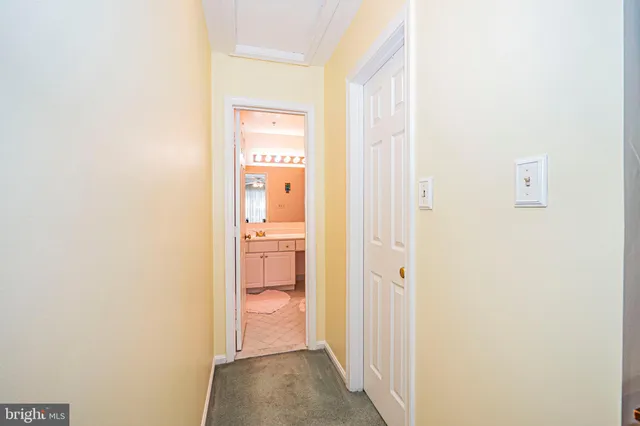 a bathroom with a sink vanity mirror and toilet