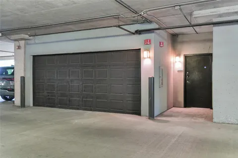 a view of wooden door