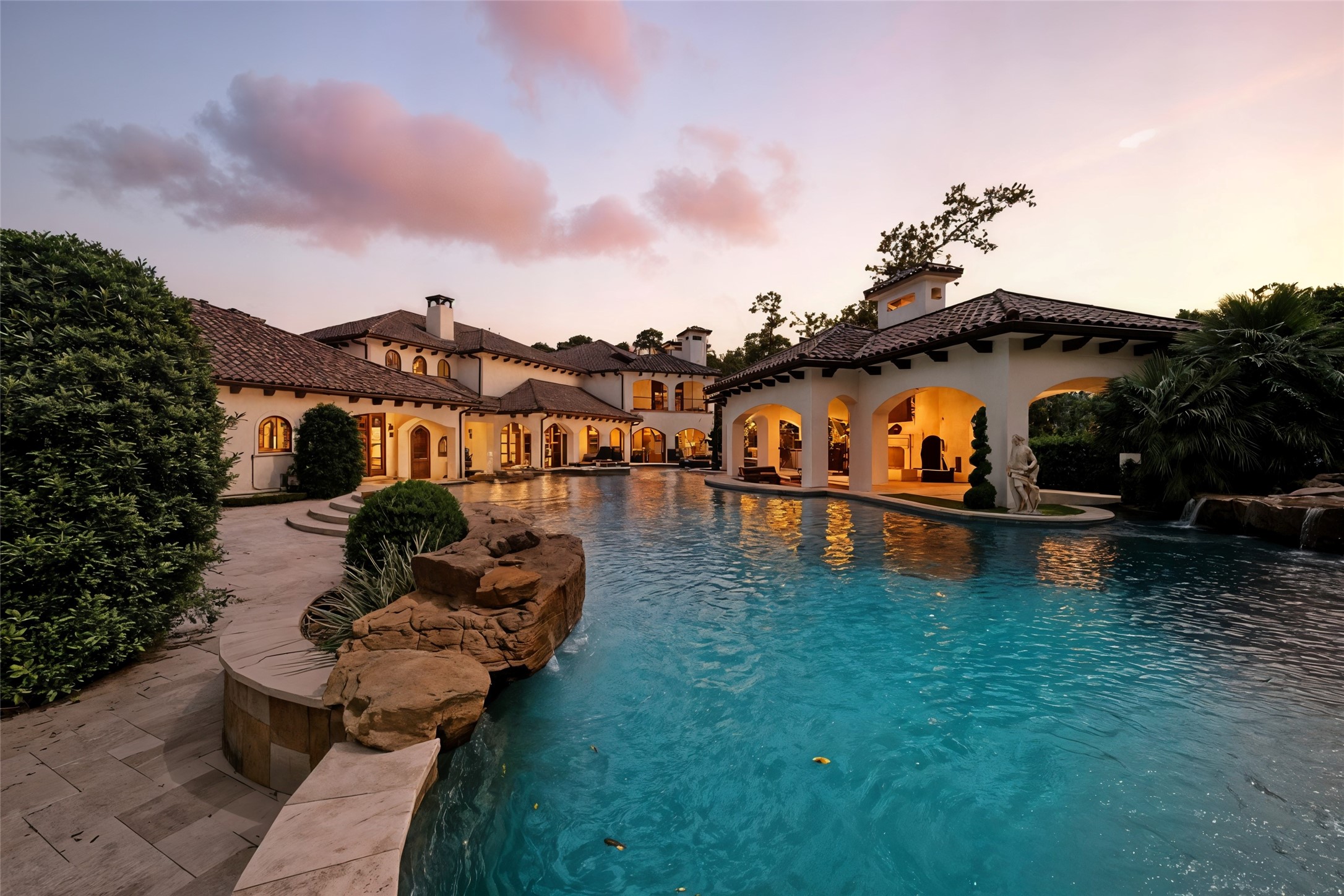 701 West Friar Tuck Lane Houston, TX 77024 - Photo 2 of 43 a view of a house with pool and chairs