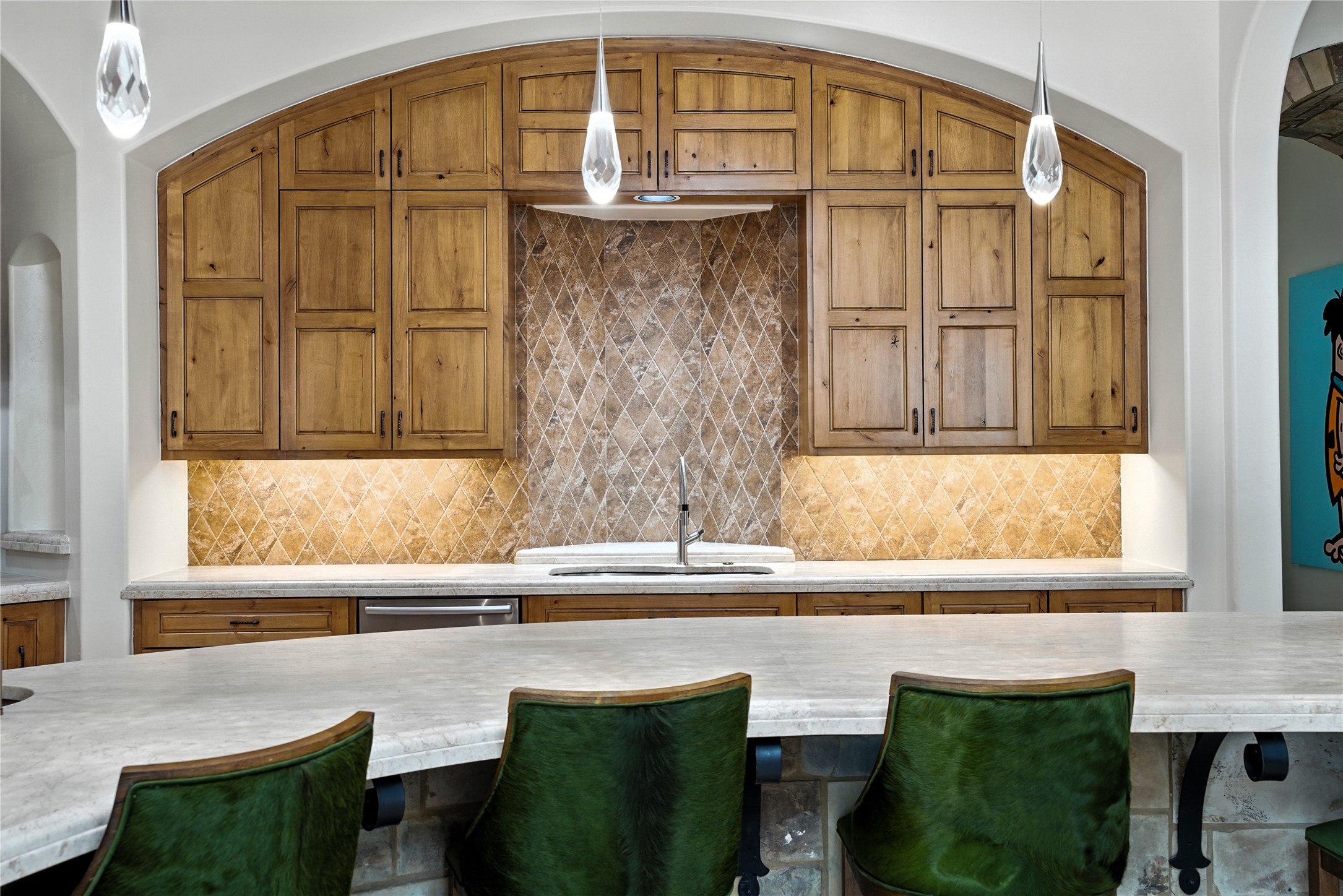 701 West Friar Tuck Lane Houston, TX 77024 - Photo 8 of 43 a kitchen with a sink cabinets and a window