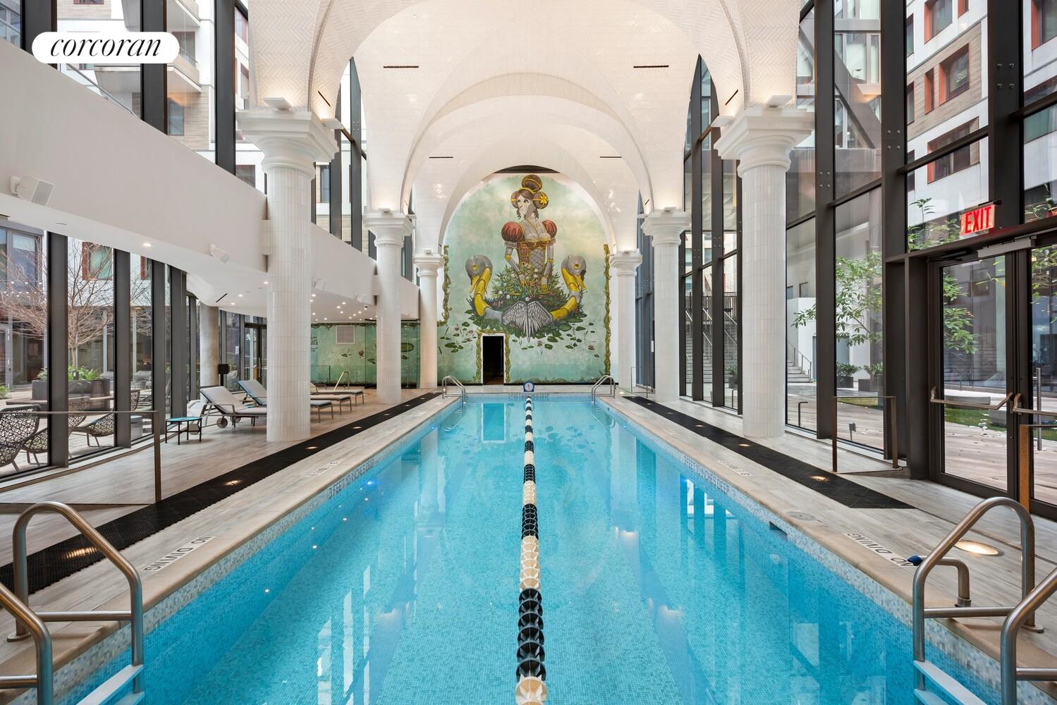 54 Noll Street, Unit 565 Brooklyn, NY 11206 - Photo 7 of 26 a view of a balcony with swimming pool