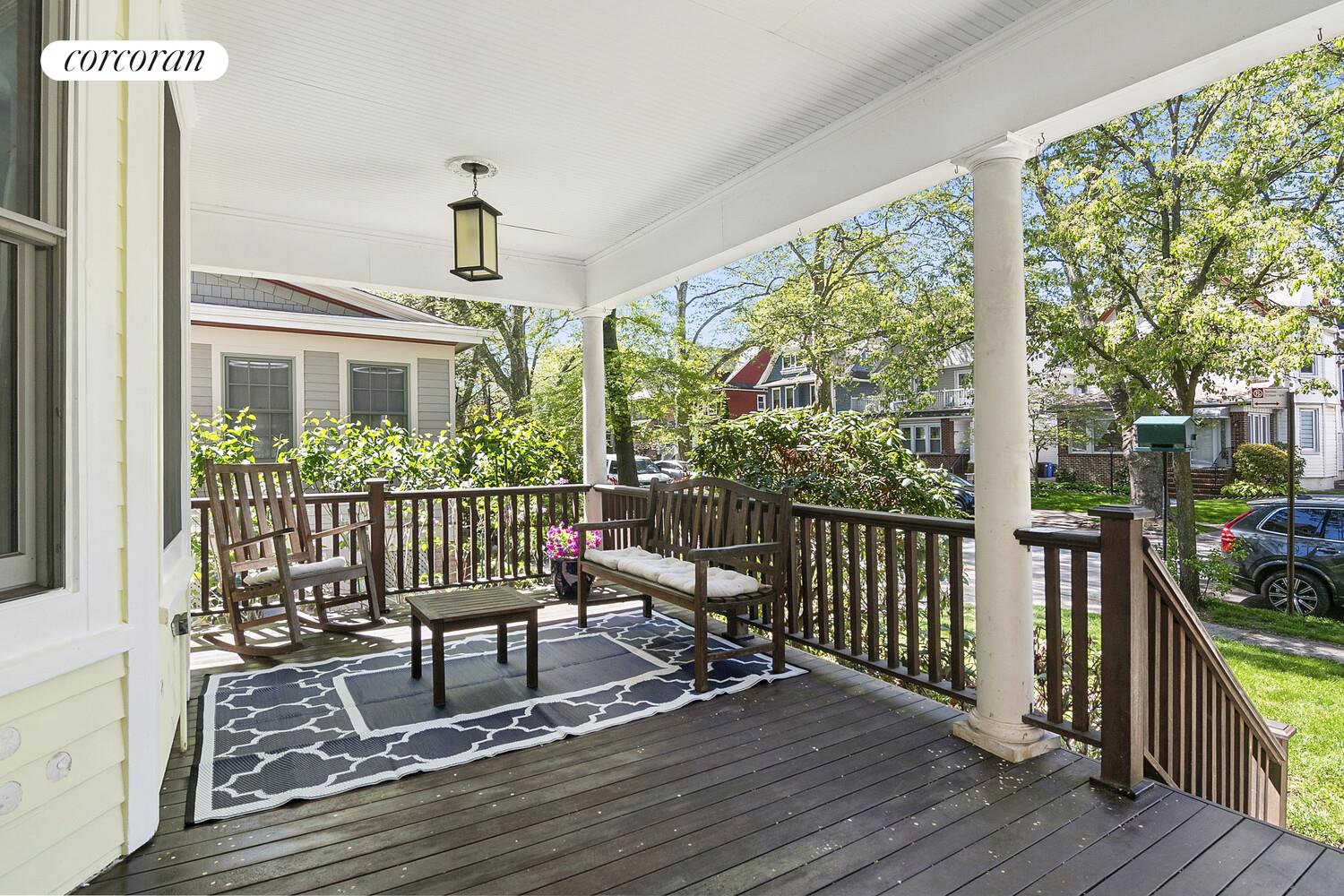 739 Argyle Road Brooklyn, NY 11230 - Photo 2 of 27 a view of a deck with furniture and garden