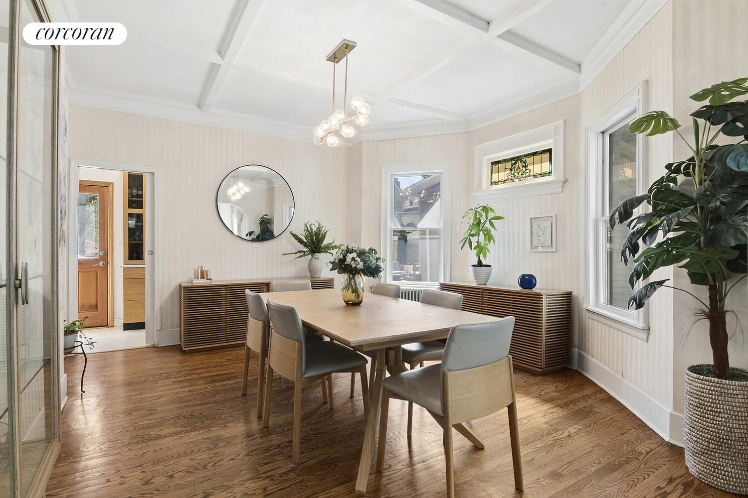 739 Argyle Road Brooklyn, NY 11230 - Photo 5 of 27 a view of a dining room with furniture window and wooden floor