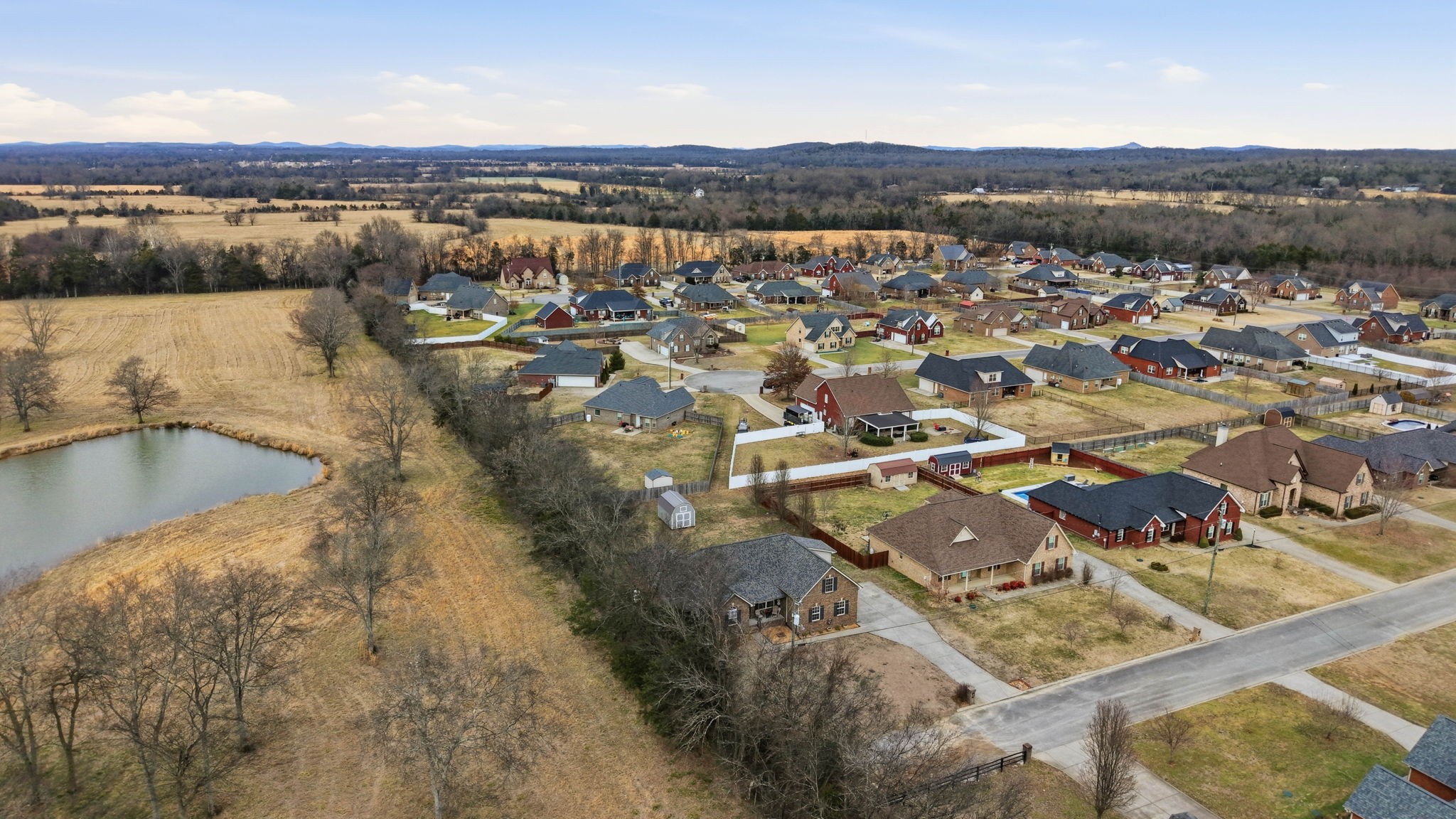 1931 Mural Lane Murfreesboro, TN 37127 - Photo 35 of 47 an aerial view of residential houses with outdoor space