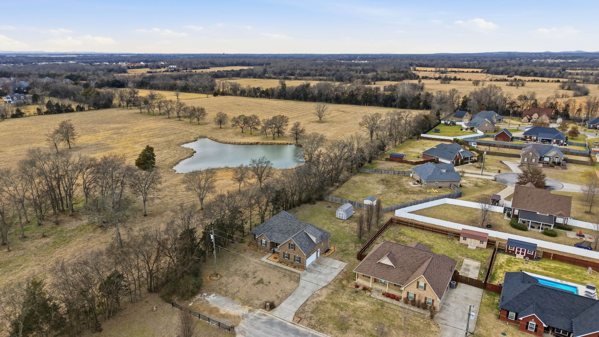 1931 Mural Lane Murfreesboro, TN 37127 - Photo 37 of 47 an aerial view of residential houses with outdoor space