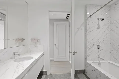 a front view of multiple building