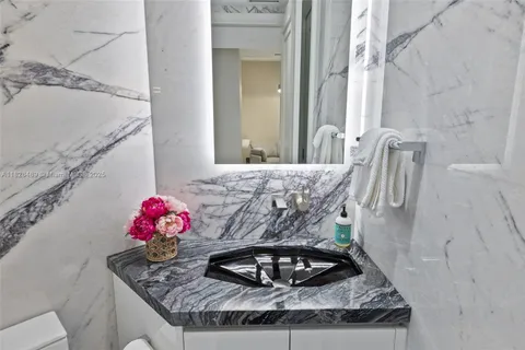 a view of swimming pool with a garden