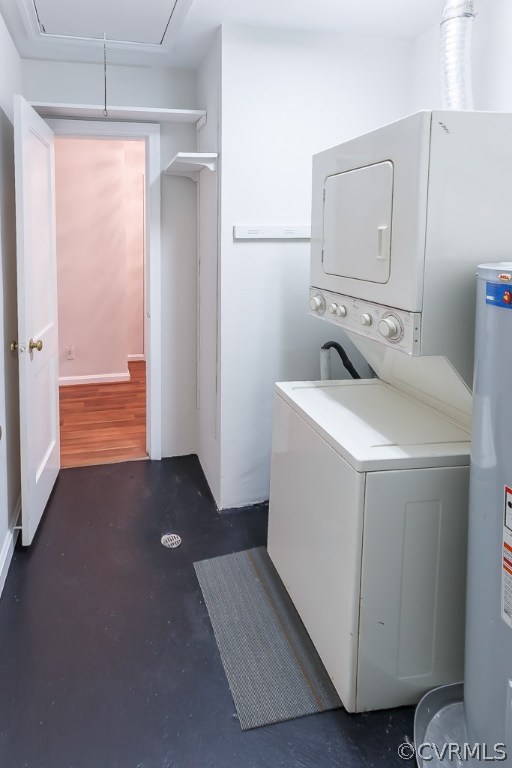 8512 Julian Road Henrico, VA 23229 - Photo 14 of 24 Utility room with stackable washer and dryer. Pul