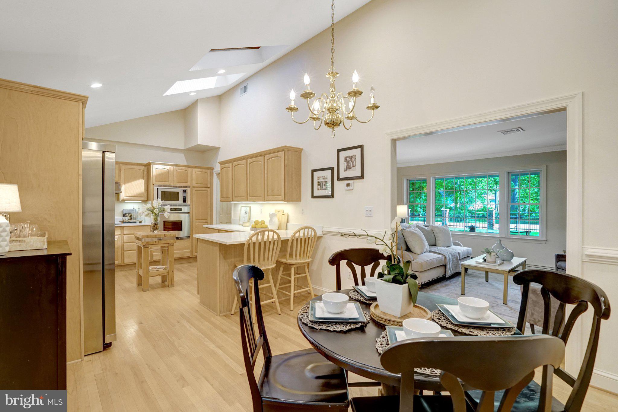 4409 Ferry Landing Road Alexandria, VA 22309 - Photo 18 of 68 High ceilings in dining/kitchen w/ skylights