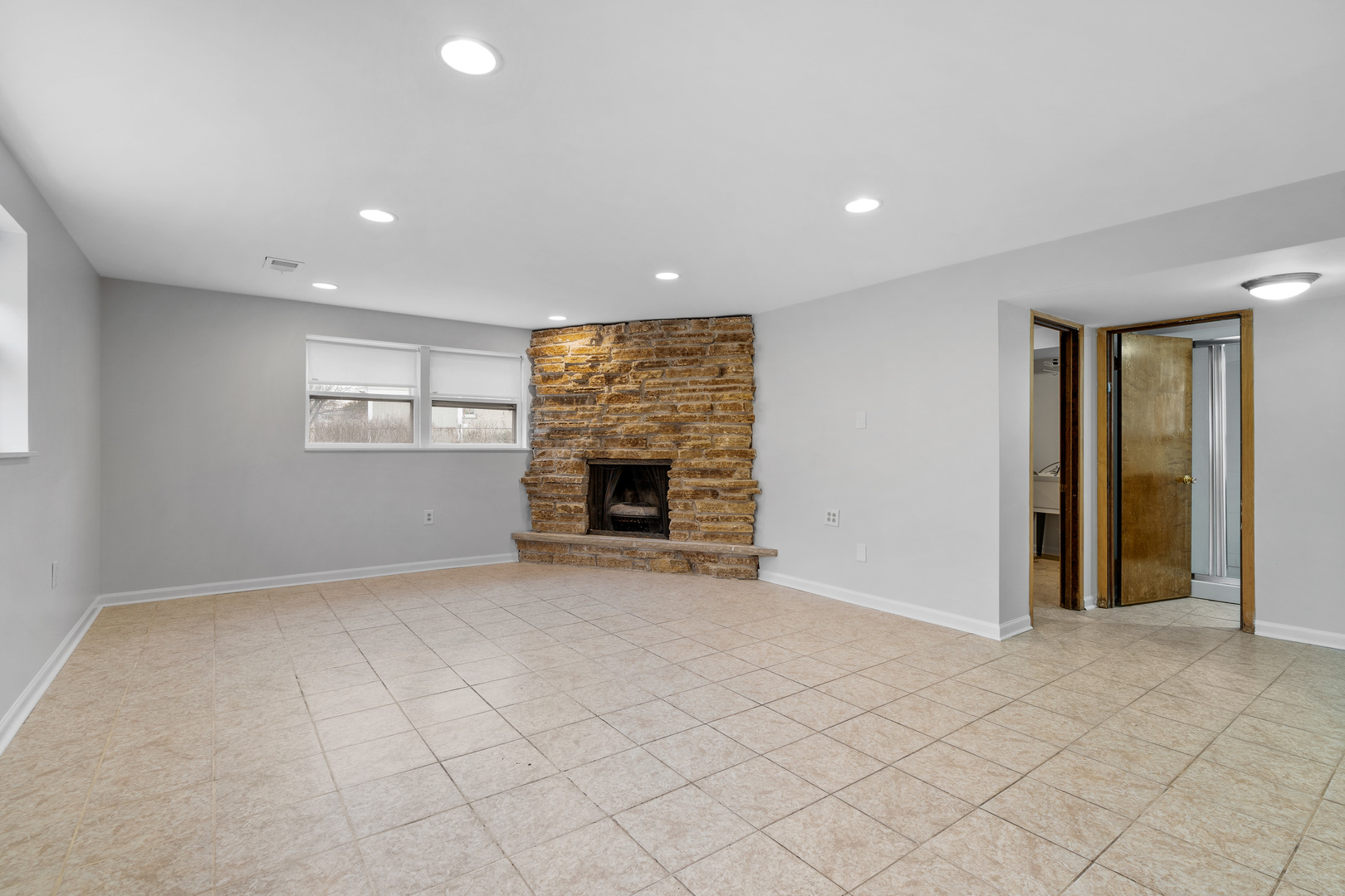 204 Dulles Road Des Plaines, IL 60016 - Photo 19 of 25 an empty room with windows and fireplace