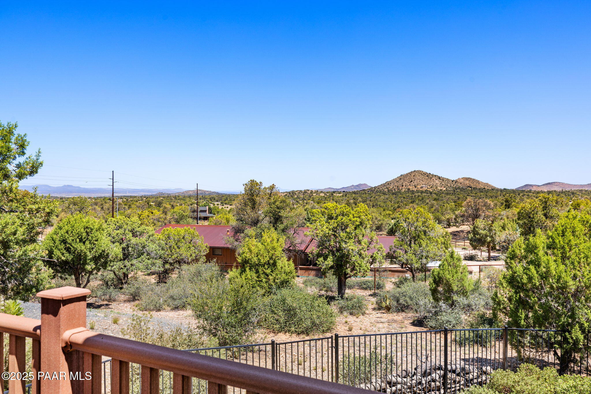 13175 North Bull Run Road Prescott, AZ 86305 - Photo 44 of 60 a view of a city from a balcony